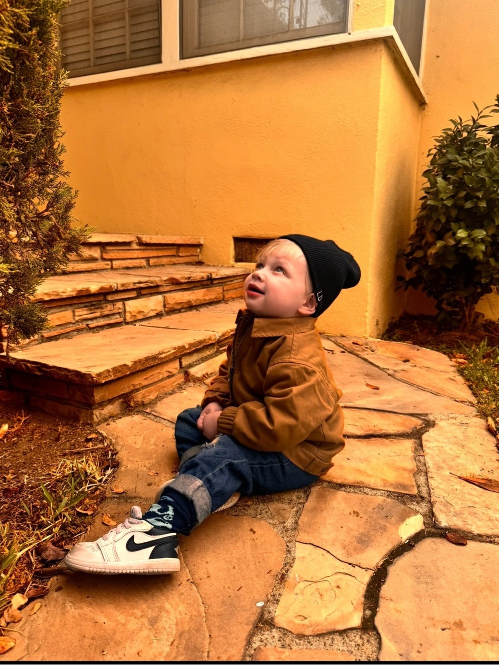 Little Bipsy Black Knit Beanie for Kids